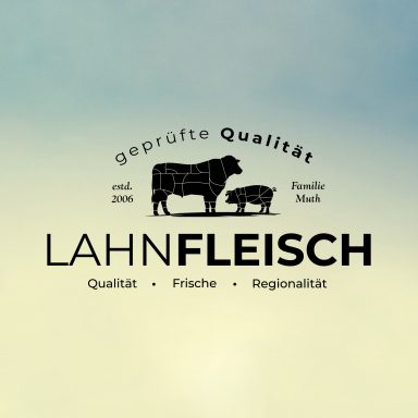 Logo von LahnFleisch, mit dem Motto Qualität, Frische und Regionalität.